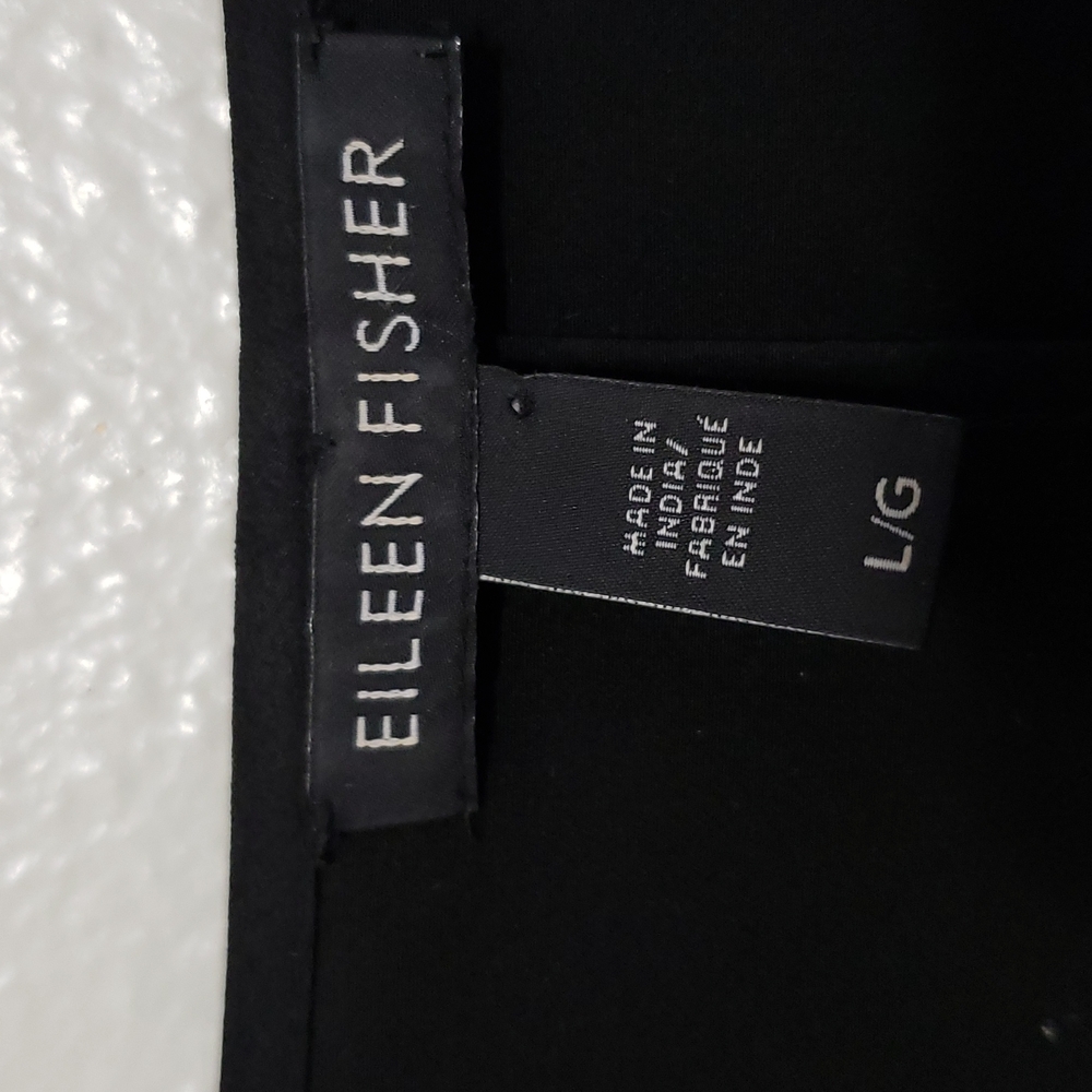 Eileen Fisher Black and Silver Beaded Blouse - Picture 4 of 11